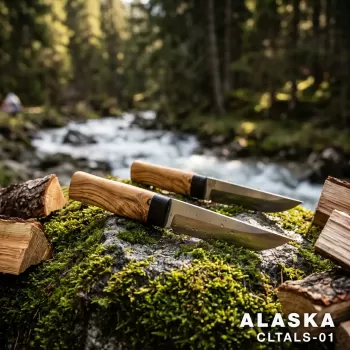El Yapımı Alaska Puukko Kamp Bıçağı | Yerli Üretim | Paslanmaz Çelik - CLTALS-01
