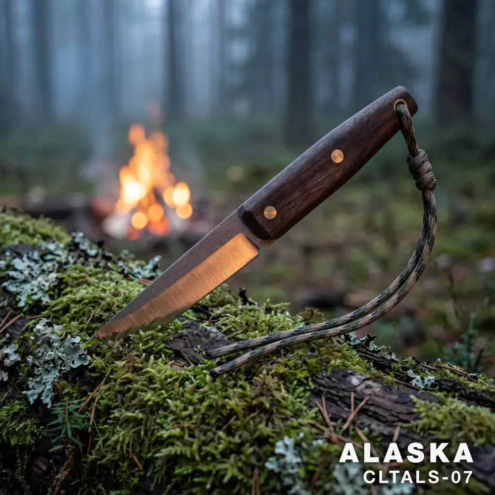 El Yapımı Alaska Sabit Namlu  Kamp Bıçağı | Yerli Üretim | Paslanmaz Çelik - CLTALS-07