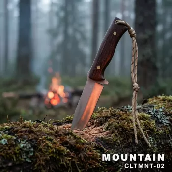 El Yapımı Mountain (XL) Kamp Bıçağı | Yerli Üretim | Paslanmaz Çelik - CLTMNT-02