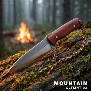 El Yapımı Mountain (XL) Kamp Bıçağı | Yerli Üretim | Paslanmaz Çelik - CLTMNT-03