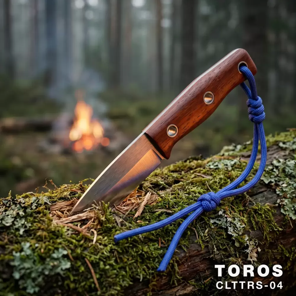El Yapımı Toros Kamp Bıçağı | Yerli Üretim | Paslanmaz Çelik - CLTTRS-04