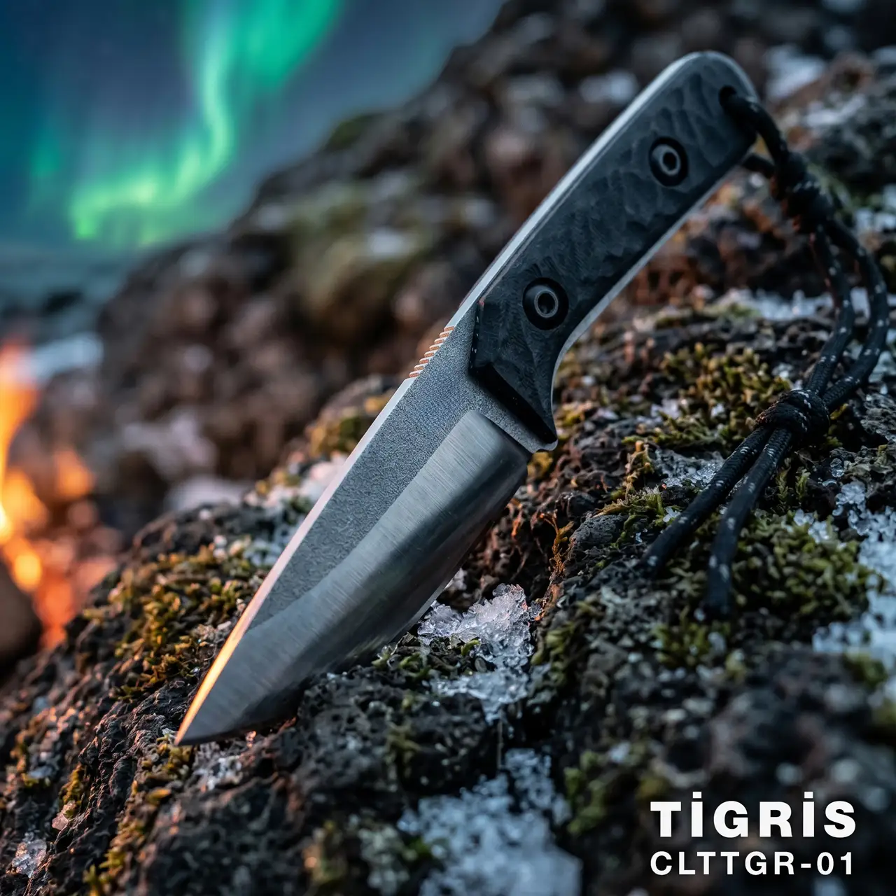 El Yapımı Tigris Kamp Bıçağı | Yerli Üretim | Paslanmaz Çelik - CLTTGR-01